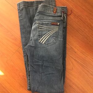NWOT 7 For All Mankind Jeans Dojo Wide Leg 26